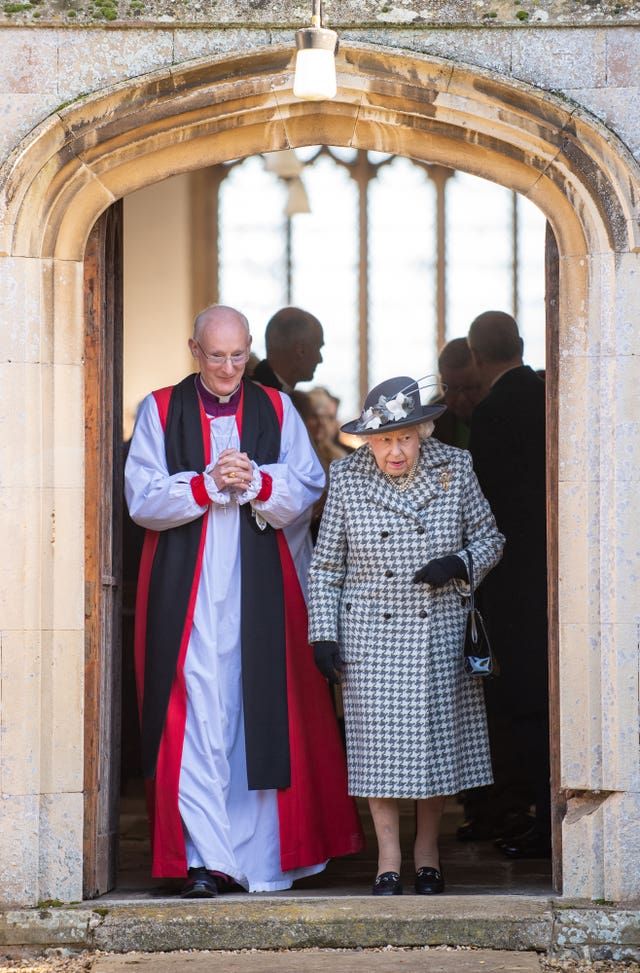 Royals attend church