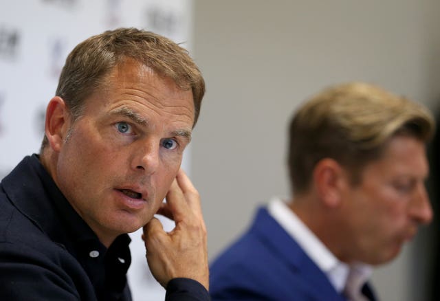 De Boer left Palace 77 days after being unveiled as their new manager