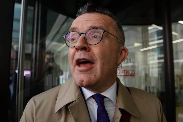 Tom Watson arrives for the NEC meeting