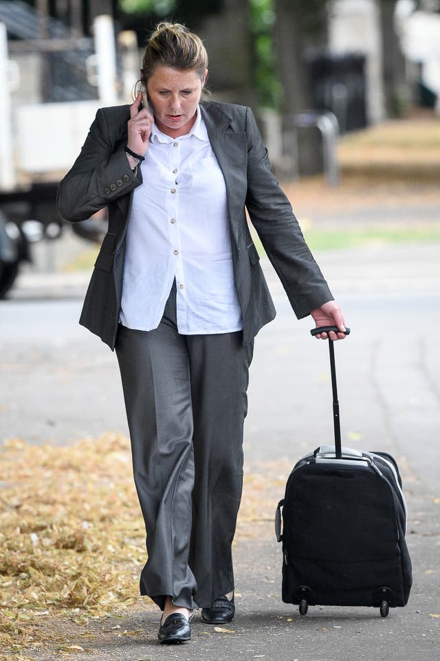 Jenny Lee Clarke arrives at Cardiff Crown Court (Ben Birchall/PA)