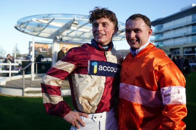 James Bowen (left) and Sean Bowen at Cheltenham earlier this year