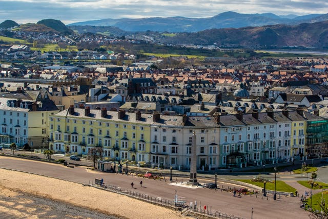 The seafront at Llandudno (Peter Byrne/PA)