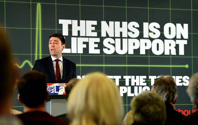 Andy Burnham was shadow health secretary in 2015