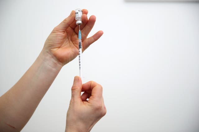 A vial of Covid-19 vaccine (Nick Potts/PA)