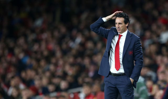 Unai Emery has come under pressure at the Emirates Stadium