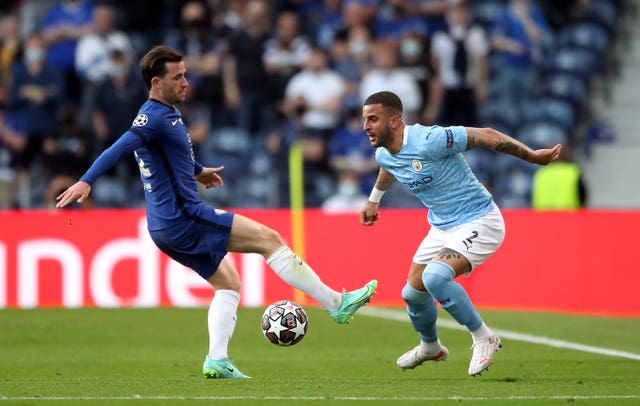 Walker's Manchester City lost to Ben Chilwell and Chelsea in the Champions League final.