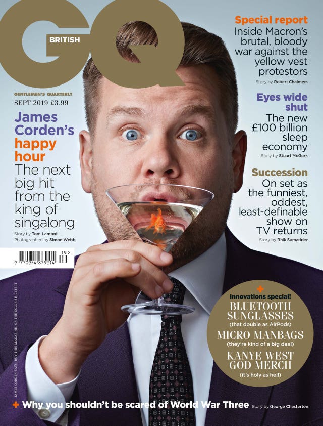 Corden on September GQ Cover