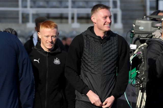 Matty Longstaff (left) and older brother Sean are both on the books at Newcastle