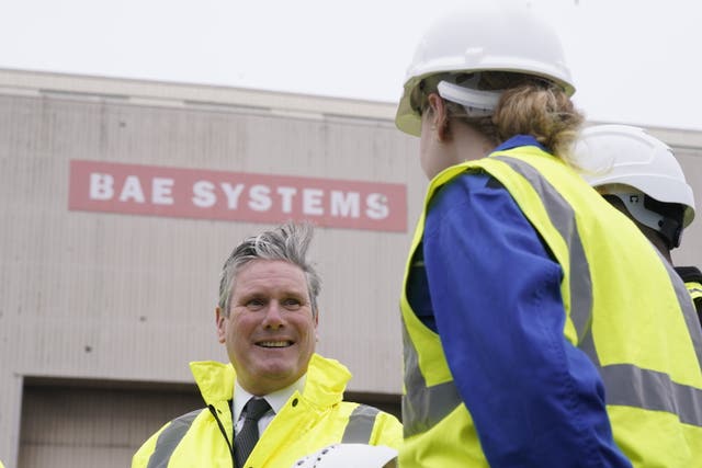 Keir Starmer visit to BAE Systems