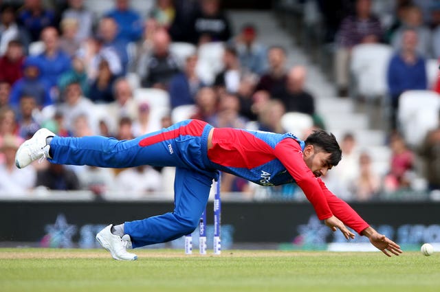 Rashid Khan has struggled at the World Cup (Nigel French/PA)