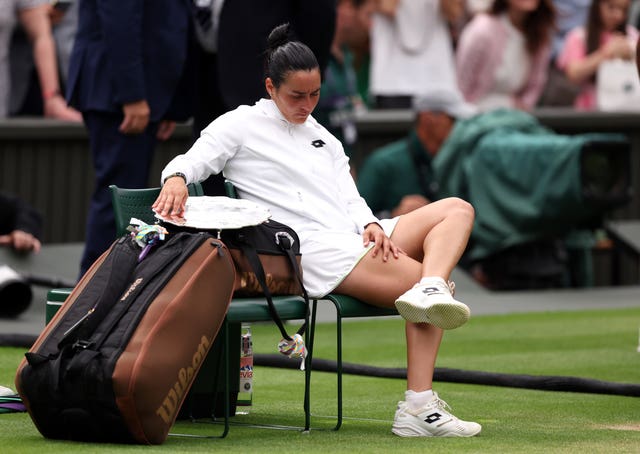 Jabeur was in tears after her second successive Wimbledon final defeat last summer