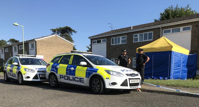 The scene in Normanhurst Close, Lowestoft, where a man has been arrested on suspicion of the commission, preparation or instigation of acts of terrorism 