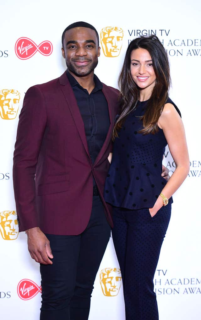 Ore Oduba and Michelle Keegan announce the nominations for the Virgin TV British Academy Television Awards at Bafta in London (Ian West/PA)