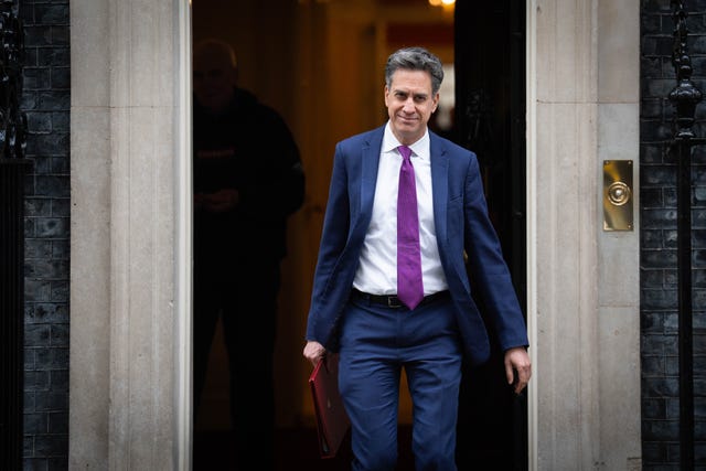 Energy Security and Net Zero Secretary Ed Miliband leaves Downing Street