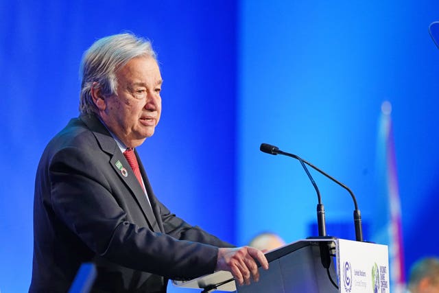 United Nations secretary-general Antonio Guterres