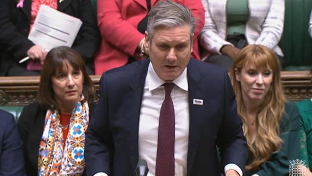 Sir Keir Starmer speaks during Prime Minister’s Questions 