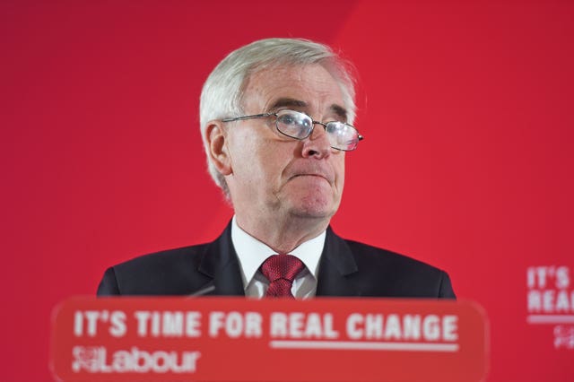 Shadow Chancellor John McDonnell