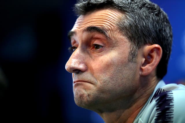 Barcelona coach Ernesto Valverde remains under scrutiny