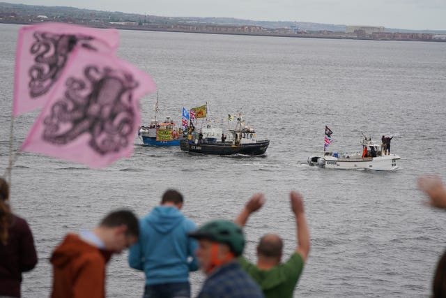 Fishing protest