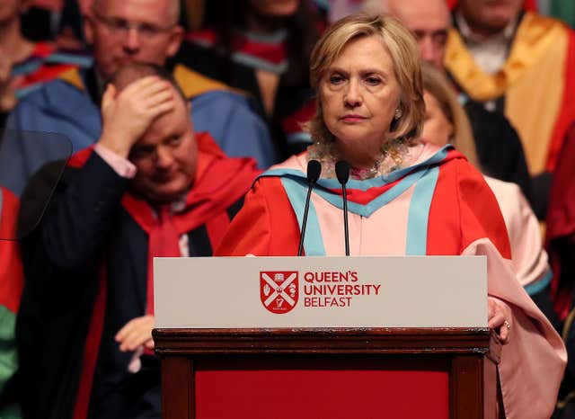 Hillary Clinton visit to Northern Ireland