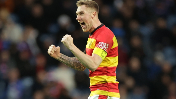 Partick Thistle’s Kevin Holt scored twice in the 4-0 win over cinch Championship leaders Queen’s Park (Steve Welsh/PA)