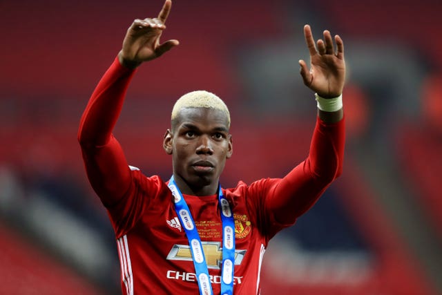 Paul Pogba won the EFL Cup and the Europa League with Manchester United in 2017