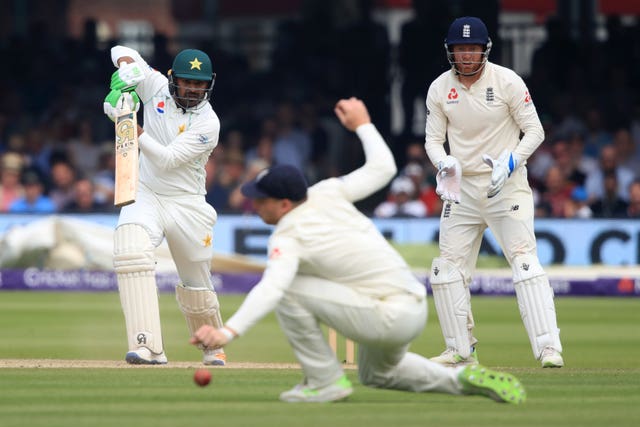 Haris Sohail in action against England