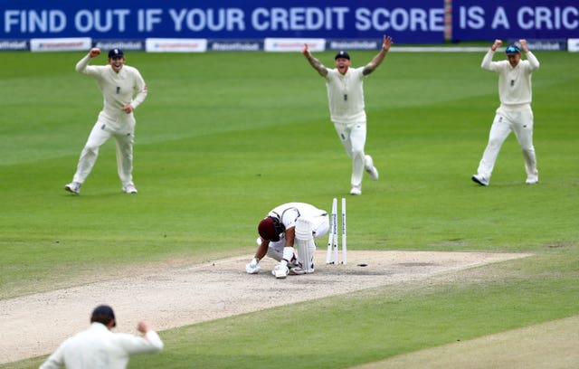 Shai Hope was bowled 