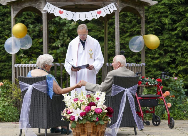 Care home wedding vows renewal