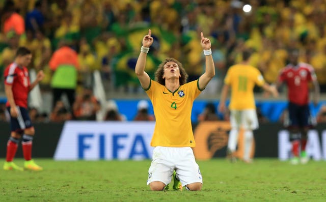 Brazil’s David Luiz played as the hosts lost 3-0 to Holland in 2014