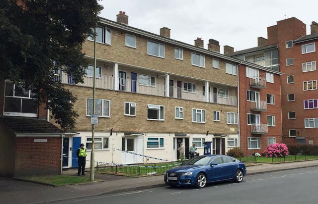 The family in Archdeacon Street, Gloucester, where Ah'Kiell Walker lived with his parents (Rod Minchin/PA)