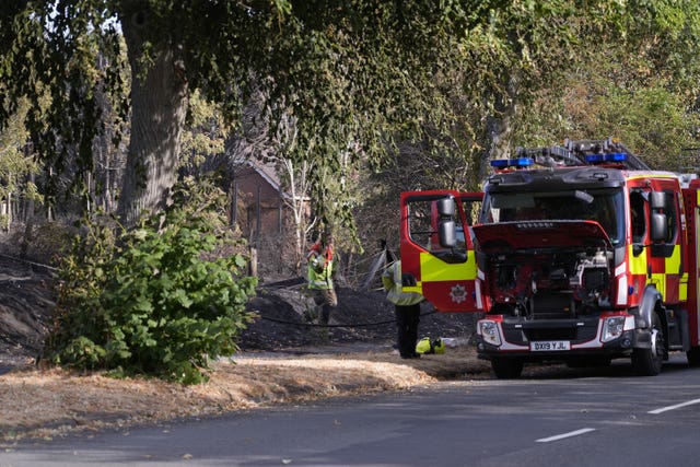 West Midlands wildfires