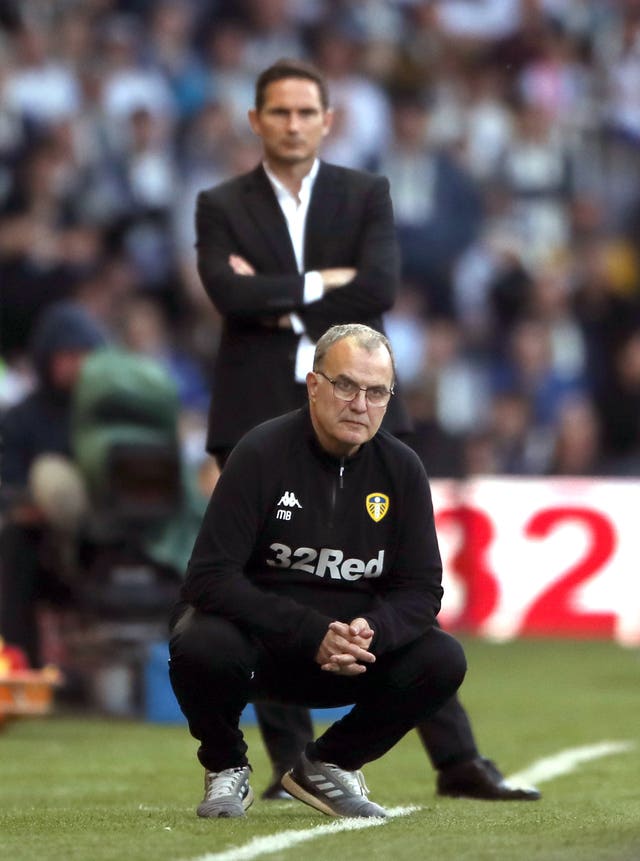 Frank Lampard and Marcelo Bielsa went head to head in the Championship last season