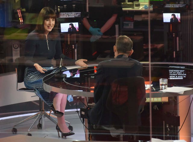 Shadow chancellor Rachel Reeves on The Andrew Marr Show