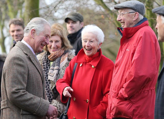 Prince Charles visits flood-hit communities
