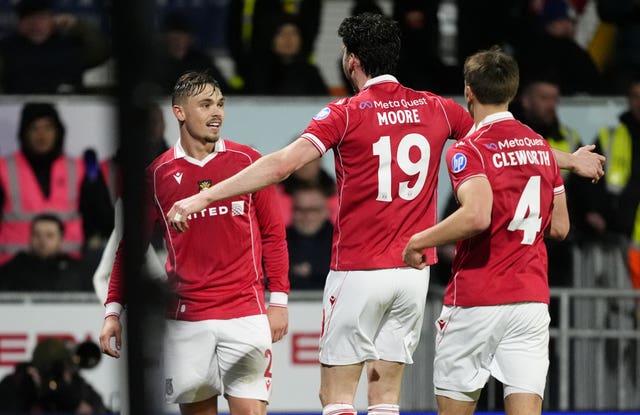 Callum Doyle celebrates