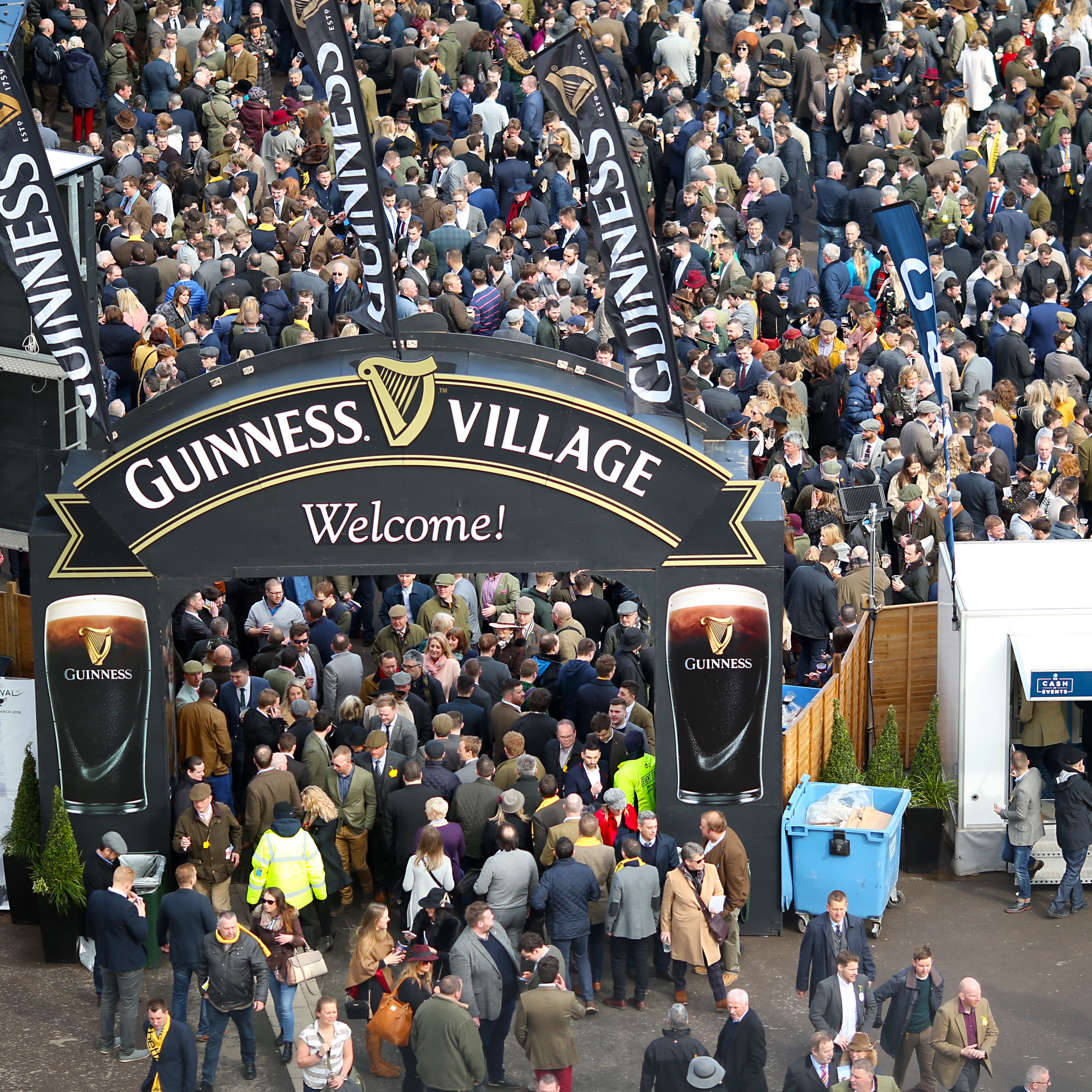 The Guinness Village can be a raucous place