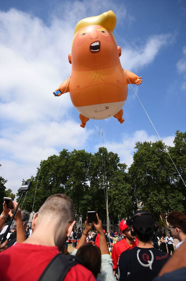Donald Trump's 2018 visit to the UK
