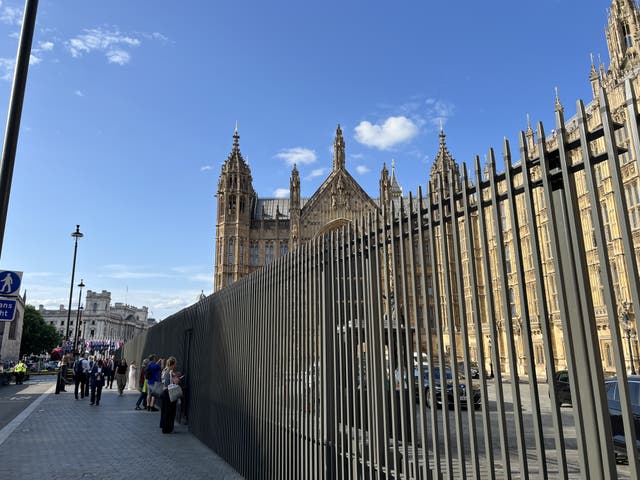 Railings outside the Houses of Parliament
