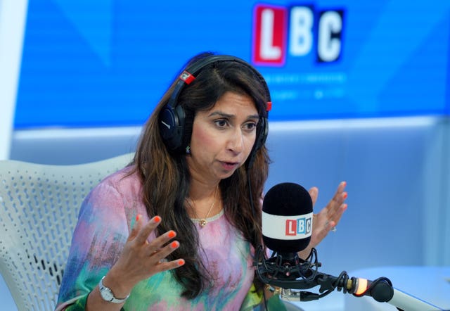 Suella Braverman guest presenter on LBC