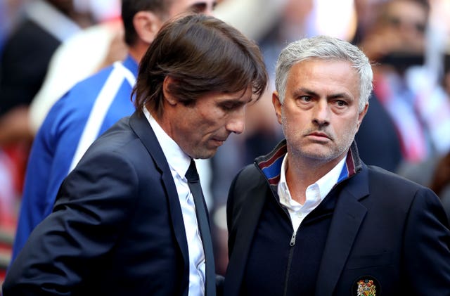 Conte and Mourinho were on better terms at Wembley