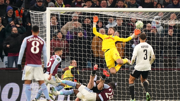 Alex Moreno scores Aston Villa's second goal (Joe Giddens/PA)