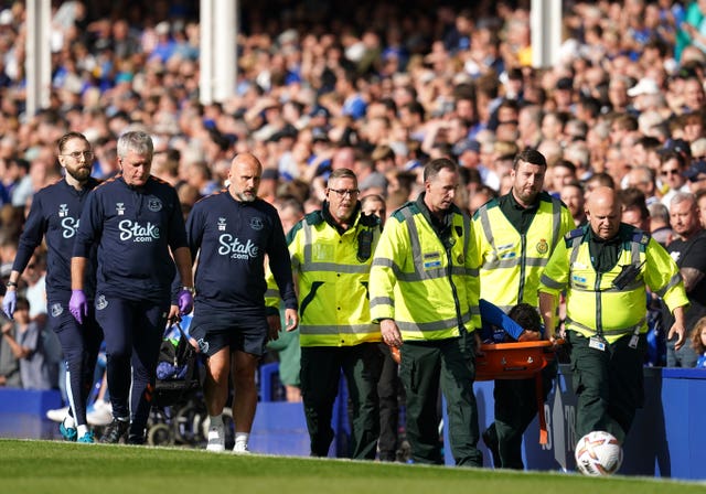 Ben Godfrey was carried off on a stretcher