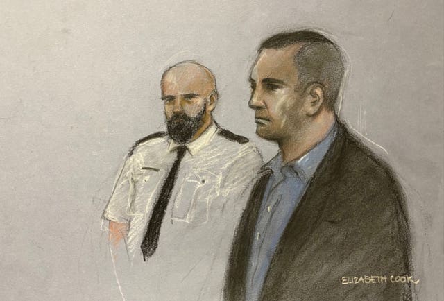 Darren Osment has been giving evidence for the first time in his trial (Elizabeth Cook/PA)