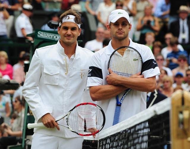 Roger Federer and Andy Roddick 