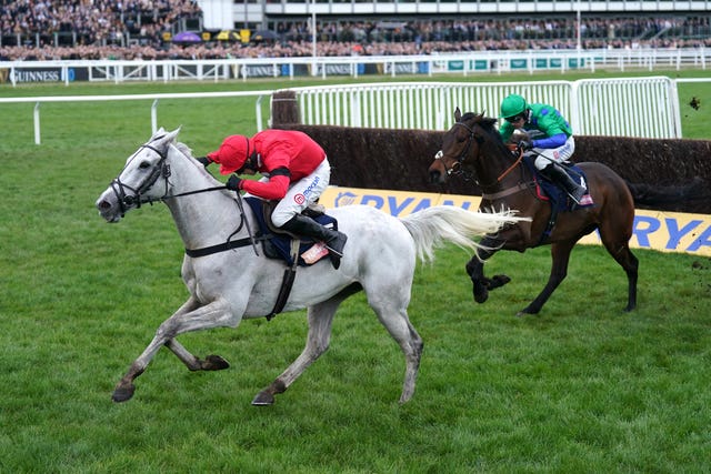 Grey Dawning was a Cheltenham Festival winner for Dan Skelton