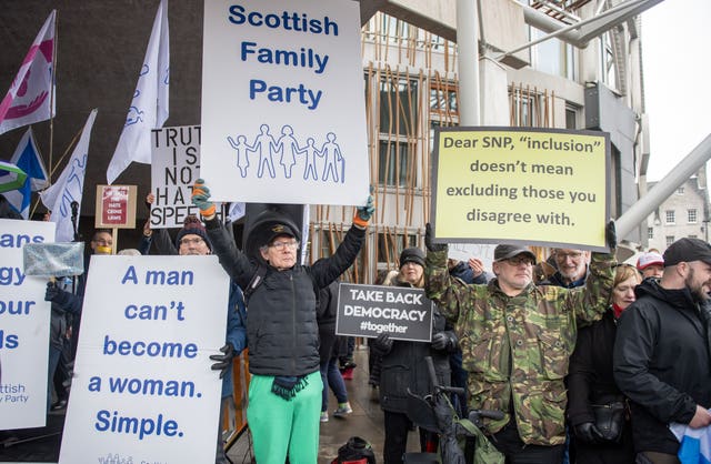 Hate Crime and Public Order (Scotland) Act protest