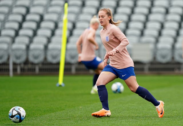 Keira Walsh in a training session at the World Cup