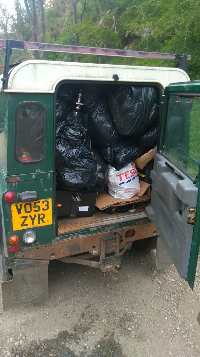 Charity condemns campers for dumping rubbish