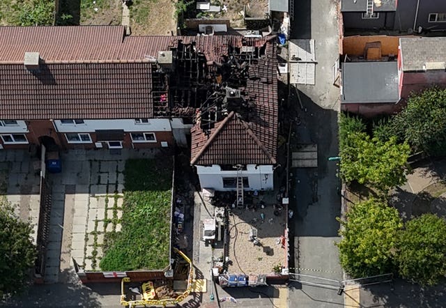 Fire scene